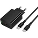 Сетевое зарядное устройство HOCO CS93A Leader PD20W (1USB-C) + кабель Type-C to Type-C (Black) (243598) - изображение 3