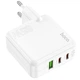 Сетевое зарядное устройство HOCO C115A Header PD65W (2C1A) (White) (243742) - изображение 2