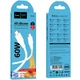 Дата кабель HOCO X124 Bien silicone Type-C to Type-C 60W (1m) (White) (243446) - зображення 3
