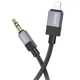 Аудіо кабель Aux HOCO UPA32A Clever digital (Lightning to AUX 3.5mm) (1m) (Black) (231309) - зображення 3