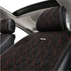 Комплект премиум накидок для сидений CarLife Nitro Черно-красный (SC40114) - изображение 6