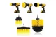 Набор 3 щеток насадок на дрель для уборки GEKO Yellow 10.3 x 8.3 см, 10 x 4.6 см, 5 x 4.8 см, шестигранные, нейлоновые - изображение 2
