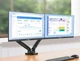 Настольный кронштейн для двух мониторов 535 мм 17"-30" NB F160 с поворотом на 360° и нагрузкой до 9 кг, алюминиевый - изображение 1