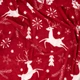Плед Christmas Flannel 160х200см, 100% полиэстер, олени, красный ARDESTO (2000003211524) - изображение 4