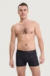 Трусы боксеры, 3 штуки John Frank 56(3XL) Синий-Серый-Чёрный (129340) - изображение 6
