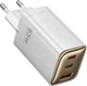 Зарядний пристрій Toocki TCT65-22EU 65W GaN (PPS, PD3.0, QC4+) порти USB+2TypeC White (43567) - зображення 1