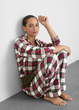 Жіночі піжамні штани Primark Wide Leg Pajama Bottoms L для дому та сну Червоний (8761) - зображення 2