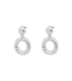 Сережки в стилі Chanel в срібному кольорі - изображение 2