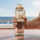 Спортивна пляшка KANGZYUAN 700 мл — Коричнева Tritan BPA-free, ударостійка еко-пляшка з трубочкою та ремінцем - зображення 6