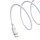 Кабель Baseus Silky Series Fast Charging Type-C 100W (2m) white - зображення 3