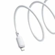 Кабель Baseus Silky Series Fast Charging Lightning 2.4A (1m) white - зображення 4