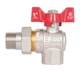 Кран шаровой "Американка" Thermo Alliance Standart 1/2" ВН угловой, PN40, бабочка SD222W15 - изображение 2