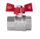 Кран шаровой Thermo Alliance Standart 1" ВВ прямой, PN40, бабочка SD602NW25PN40 - изображение 2