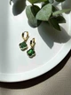 Серьги зеленые 5401 - изображение 2