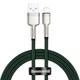 Кабель Baseus Cafule Metal Lightning 2.4A (2m) green CALJK-B06 - изображение 4
