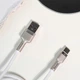 Кабель Baseus Cafule Metal Data Type-C 66W (1m) white CAKF000102 - изображение 7