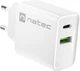 Ładowarka sieciowa Natec Ribera 20W 1 x USB-A + 1 x USB-C White (NUC-2061) - obraz 6
