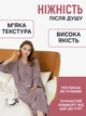 Женский халат - полотенце с капюшоном 2 в 1 (140х110 One Size фиолетовый) для дома, бани, сауны, бассейна и путешествий) - изображение 4