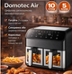 Аерофритюрниця електрична DOMOTEC MS-3226, 4800 Вт чорна - изображение 4