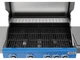 Gazowy grill YATO YG-20033 OKAYA 4+1 z szybą Niebieski (5906083114519) - obraz 10