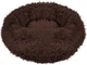 Лежак для собак та котів Springos плюшевий 90 см Коричневий PA0144 (5907719411903) - зображення 1