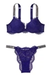 Комплект Victoria’s Secret Темний фіолетовий 34D-M - зображення 1