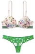 Комплект Victoria’s Secret push up Зелений з різнобарвним 34D-S - изображение 1