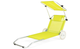 Шезлонг лежак Outtec Sun з дашком жовтий - зображення 3