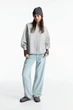 Світшот Pull & Bear світло-сірий меланж WDORR048 S - изображение 2