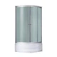 Гідромасажний бокс Lidz Tani SBM90x90.SAT.HIGH.FR, скло Frost 4 мм - зображення 1