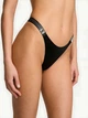 Комплект белья со стразами Victoria's Secret бюст Push-up и трусики тонг 1160122079 (Черный 36B/M) - изображение 6