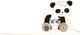 Іграшка для тягнення на шнурку Eichhorn Панда дерев’яна 5632647 (4003046006704) - зображення 2