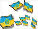 Значок FROM FACTORY UKL Україна 2х2см - зображення 5
