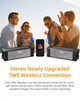 Портативна Bluetooth колонка ES-T68 20W з сонячною зарядкою, ліхтарем та вологозахистом. - зображення 5