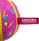 Іграшка для собак MISOKO&CO м'яч надувний, у формі баскетбольного м'яча, 18.5 см Рожева (KINMSK70120) - зображення 2