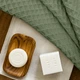 Рушник вафельний Cosas Olive Greek Waffle 75x75 см (4822052432310) - зображення 2
