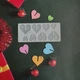 Молд силиконовый Сердечка 219 на 99 мм серый - изображение 1