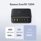Мережевий зарядний пристрій Baseus EnerFill FH21 Desktop 4C+2U 120W UK + кабель 220V EU - зображення 4