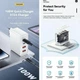 Сетевое зарядное устройство Essager 100W GaN 4 Travel Charger 2 Type-C + 2 Type-A White (ES-CD37) - изображение 7