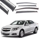 Дефлектори вікон вітровики Benke для Chevrolet Malibu 2012- Молдинг Нержавіюча сталь 3D (BCVMB1223-W/S) - изображение 1