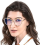 Жіночі леопардові окуляри з фотохромними лінзами Blue Light Blocking UV40 - зображення 2