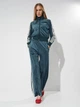 Толстовка на молнии без капюшона женская Adidas Originals X Liberty London Debossed Velvet Firebird JW5267 M Зеленая (4068811573416) - изображение 3