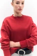 Світшот на флісі Pull & Bear червоний JXINW642 XS - зображення 4