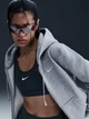 Толстовка на молнии на флисе с капюшоном женская Nike W Nsw Phnx Flc Std Fz Hdy HJ0995-051 XL Серая (0198481258116) - изображение 12