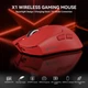 Геймерська бездротова (Bluetooth + 2,4G) зарядною базою Attack Shark X1, PixArt PAW3395PRO, 40000DPI, RED/ЧЕРВОНА (X1-3395PR) - зображення 2