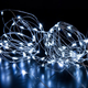 LED гирлянда новогодняя Капля росы 100LED 10м цвет Холодный Белый режим статика и мерцание 2 в 1 от USB и батареек - изображение 5