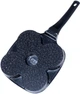 Сковорода для яєць і млинців Vilde Black Line гранітна на 4 отвори 19 x 19 см (5904316475321) - зображення 2