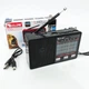 Радио GOLON RX-8866 цифровой портативный радиоприемник с фонариком функцией PowerBank. Цвет: черный - изображение 12