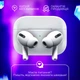 Беспроводные наушники Air Pro с активным шумоподавлением для IOS / ANDROID мгновенное подключение по Bluetooth в комплекте зарядный беспроводной кейс MagSafe кабель для зарядки Type-c to Lightning PAVLYSH RT-65 - изображение 4
