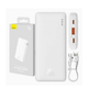 Павербанк Baseus Airpow 20000 mAh, швидка зарядка 20W QC3.0 PD3.0, USB + Type‑C, білий - зображення 1